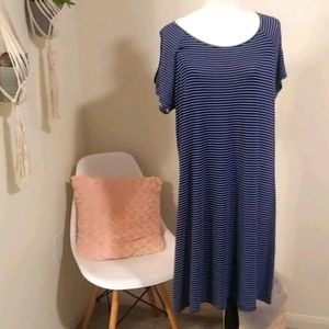 Boutique Blue and white boutique dress Size XL